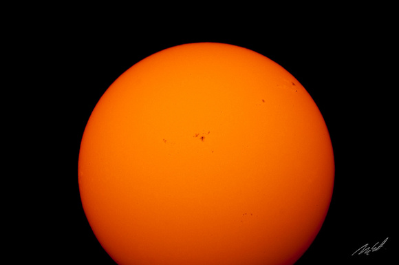 2011-09-18 Sun Spots with the Questar-508